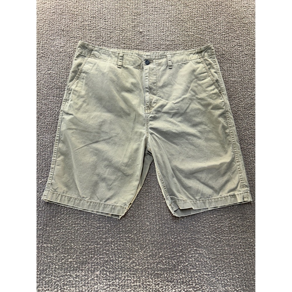 Gap Mens Chino Shorts Size 40 Khaki Cotton Flat Front Casual 10 Inch